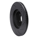 R1 10-14 Subaru Forester Front & Rear Drill/Slot Black Rotors w/Optimum Pads