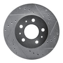 R1 95-97 Ford Crown Victoria Front Drilled & Slotted Silver Brake Rotor Set
