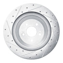 R1 14-21 Mercedes-Benz Maybach S560 Rear Drilled & Slotted Silver Brake Rotor Set