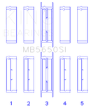 King Engine Bearings Ford 370/429/460 16B OHV Main Bearing Set - Set Of 10