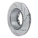 R1 06-25 American Coach Patriot Rear Left Drilled & Slotted Silver Brake Rotor
