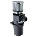 Moroso Single Inlet Black -16AN Billet Breather Tank Catch Can