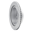 R1 02-25 Infiniti G35 Rear Right Drilled & Slotted Geo-Carbon Rotor
