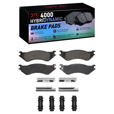DFC 97-02 Ford Expedition Front Geospec Rotors w/4000 HybriDynamic Brake Pads w/Hardware