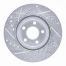 R1 03-09 Chrysler PT Cruiser Front Drilled & Slotted Silver Brake Rotor Set