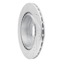 R1 08-15 Mitsubishi Lancer Front & Rear Drilled & Slotted Silver Brake Rotor Set
