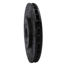 R1 08-15 Mitsubishi Lancer Front Left Drilled & Slotted Black Brake Rotor