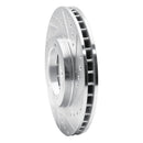 R1 86-86 Porsche 944 Turbo Front Right Drilled & Slotted Silver Brake Rotor