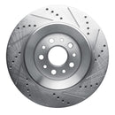 R1 17-24 Maserati Levante Rear Drill & Slot Silver Rotors