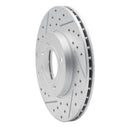 R1 86-8 Volkswagen Passat (USA/Canada)/Jetta Sedan Front Left Drill & Slot Geo-Carbon Rotor