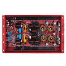 DS18 1-Channel Amp 9200 Burst/0.5ohm 5000/1ohm 3500/2ohm 2200/4ohm Watts RMS w/ Voltmeter Red