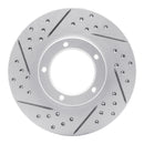 R1 95-04 Toyota Tacoma Front Left Drilled & Slotted Geo-Carbon Rotor