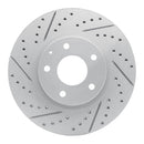 R1 13-19 Mazda 6 Front Left Drilled & Slotted Geo-Carbon Rotor