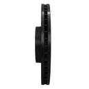 R1 99-04 Audi S6 Front Right Drilled & Slotted Black Brake Rotor