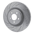 R1 05-23 Chrysler 300 Front & Rear Drilled & Slotted Silver Brake Rotor Set