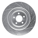 R1 05-23 Chrysler 300 Front & Rear Drilled & Slotted Silver Brake Rotor Set