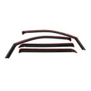 Westin 02-06 Cadillac/Chevy/GMC Escalade ESV/EXT/Avalanche In-Channel Wind Deflector 4pc -Smoke