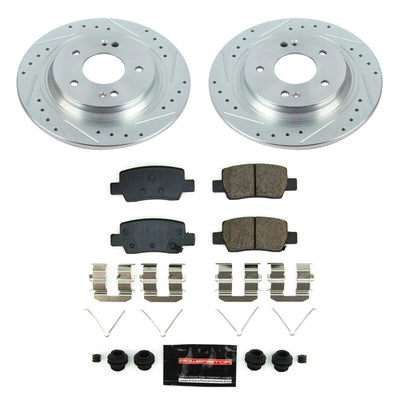 Power Stop 2021 Kia Seltos Front and Rear Z23 Evolution Brake Kit