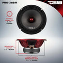 DS18 8in 275 Watts RMS 8 ohm Mid-Range Loudspeaker Bullet Loudspeaker