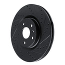 R1 13-19 Buick Regal Front Right Drilled & Slotted Black Brake Rotor