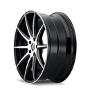 Kraze KR194 Cosmos 20x8.5 / 5x114.3 BP / 38mm Offset / 72.62mm Hub Gloss Black Machined Wheel
