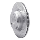 R1 06-12 Land Rover Range Rover Front Right Drilled & Slotted Silver Brake Rotor