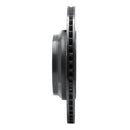 R1 07-17 Lexus LS460 Left Rear Drilled & Slotted Black Brake Rotor