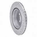 R1 06-21 BMW 230I Rear Right Drilled & Slotted Silver Brake Rotor