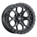 Weld 17x9 Ledge 6 6x135 ET-12 BS 4.50 87.1 Satin Black Wheel / Satin Black Ring