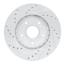 R1 91-96 Acura NSX Rear Right Drilled & Slotted Silver Brake Rotor