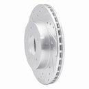 R1 78-81 Pontiac Firebird Rear Left Drilled & Slotted Silver Brake Rotor