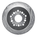R1 92-98 Lexus SC300 Rear Drilled & Slotted Silver Brake Rotor Set