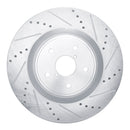 R1 18-24 Subaru WRX STI Front & Rear Drilled & Slotted Silver Brake Rotor Set
