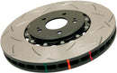 DBA 05 Pontiac GTO Front Slotted 5000 Series 2 Piece Rotor Assembled w/ Black Hat