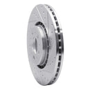 R1 03-09 Volvo XC90 Front Right Drilled & Slotted Silver Brake Rotor