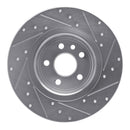 R1 16-19 Land Rover Range Rover Evoque Front & Rear Drilled & Slotted Silver Brake Rotor Set