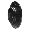 R1 98-03 Mercedes-Benz E320 Rear Right Drilled & Slotted Black Brake Rotor