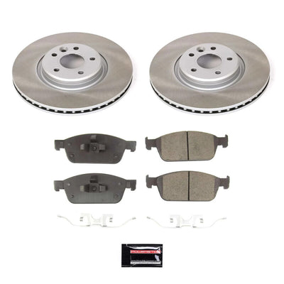 Power Stop 17-19 Lincoln MKC Front and Rear Semi-Coated Rotor Kit