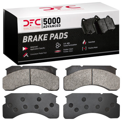 DFC 83-99 Ford FT800 Conventional (w/Front Disc Brakes) Front 5000 Advanced Semi Metallic Brake Pads