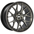 BBS CH-RII 22x10.5 5x112 ET20 Satin Platinum Center Black Lip SS Rim Protector Wheel - 82mm PFS Req.