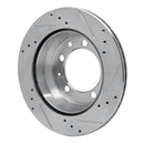 R1 77-88 Porsche 924 Front & Rear Drilled & Slotted Silver Brake Rotor Set