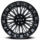 Cali Off-Road 9116 Vertex 24x14 / 8x165.1 BP / -76mm Offset / 125.2mm Hub Gloss Black Milled Wheel