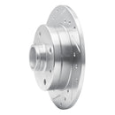 R1 81-85 Mazda RX-7 Rear Left Drilled & Slotted Silver Brake Rotor