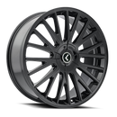 Kraze KR185 Double Down 18x8 / 5x108/114.3 BP / 40mm Offset / 73mm Hub Gloss Black Wheel