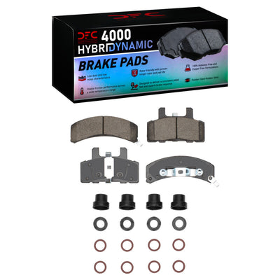 DFC 90-93 Cadillac Fleetwood Front Geospec Rotors w/4000 HybriDynamic Brake Pads w/Hardware
