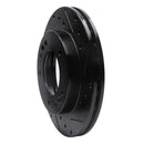 R1 95-02 Kia Sportage (USA/Canada) Front Right Drilled & Slotted Black Brake Rotor