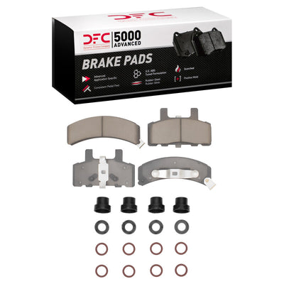 DFC 1999-1999 Dodge Ramcharger Front Rotors with 5000 Advanced Brake Pads w/Hardware