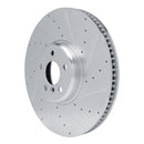 R1 16-25 BMW 740i Front & Rear Drilled & Slotted Silver Brake Rotor Set