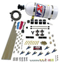 Nitrous Express 8 Cyl Piranha Direct Port 4 Solenoids Nitrous Kit (200-500HP) w/10lb Bottle