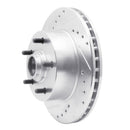 R1 67-74 Buick Apollo Front Left Drilled & Slotted Silver Brake Rotor